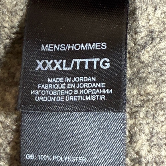 The North Face Men’s 3XL Brown Quarter Zip Fleece Pullover Hiking Outdoor - Picture 9 of 10